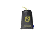 Black drawstring pouch featuring the yellow NEMO Equipment logo and "Dagger OSMO™ Footprint" text, made from waterproof, abrasion-resistant material to protect your tent footprint.