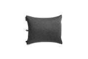 The NEMO Equipment Fillo™ King Luxury Camping Pillow is a rectangular, dark gray premium foam pillow with a small black side tag and a machine-washable jersey cover, shown on a white background.