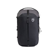 The NEMO Equipment Vantage™ 26L Endless Promise® Everyday Adventure Daypack is a black and gray water-resistant commuter backpack with a top handle, front strap, and the NEMO logo on the upper front, shown against a white background.
