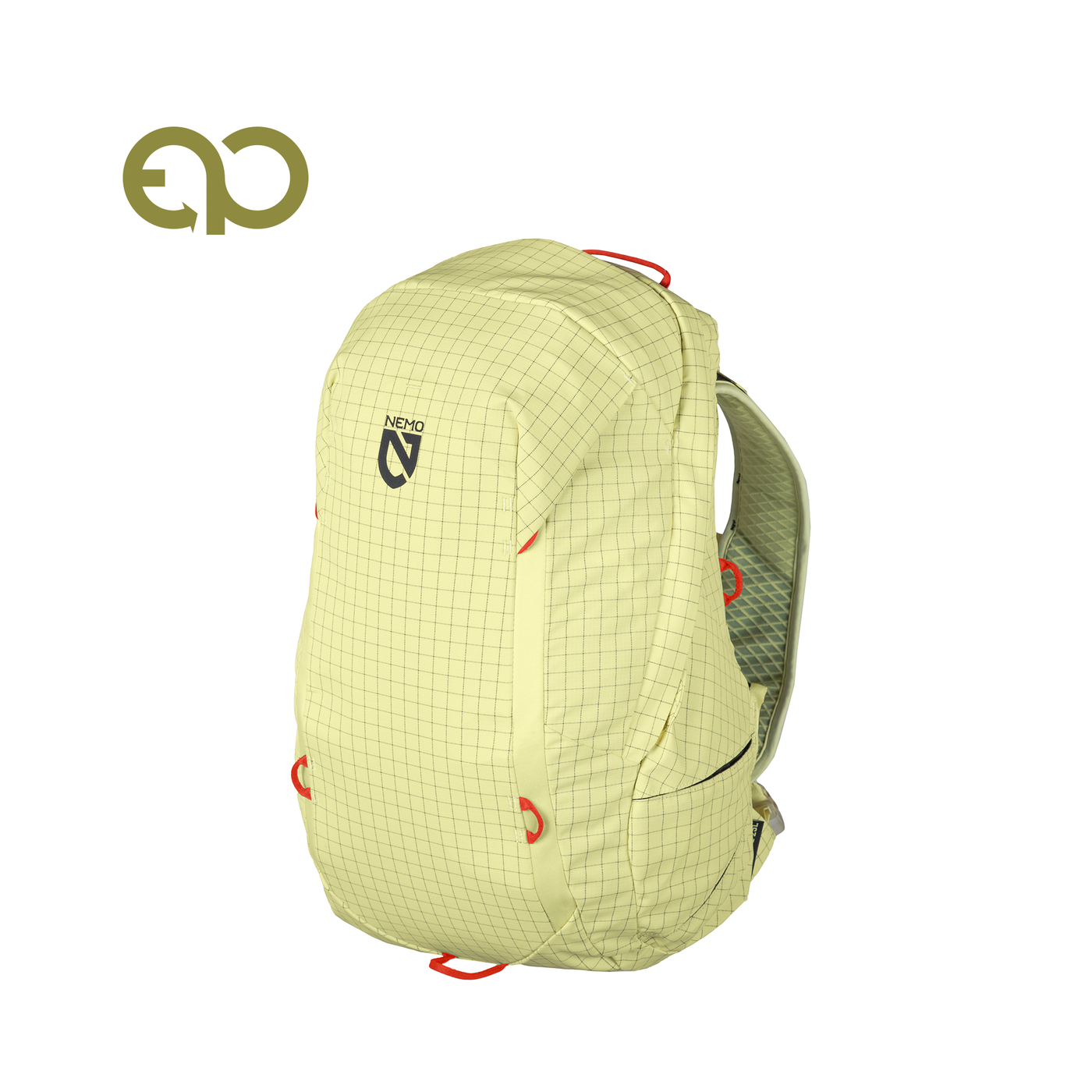 A NEMO Equipment Resolve™ Women’s 25L Endless Promise® Technical Active Daypack in grey and black, with padded shoulder straps and multiple compartments, crafted from exclusive fabrics, shown against a plain white background.